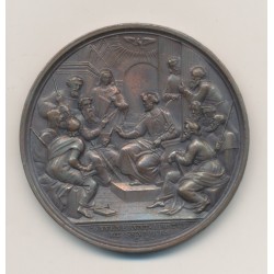 Médaille - Pius IX - apostolic et seniors - cuivre - 42mm - SUP 2