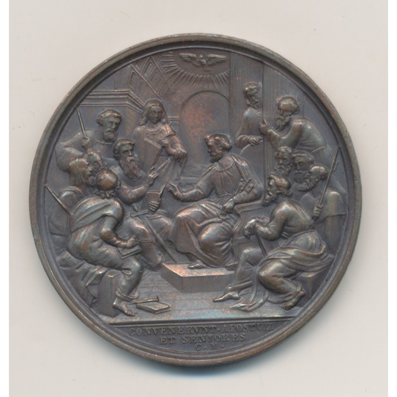 Médaille - Pius IX - apostolic et seniors - cuivre - 42mm - SUP