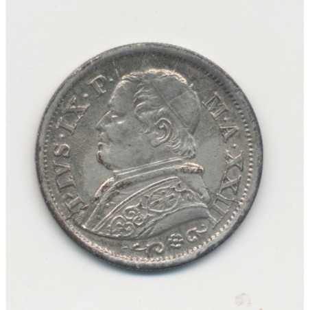 Vatican - 10 Soldi - 1868 R Rome - Pius IX - TTB+