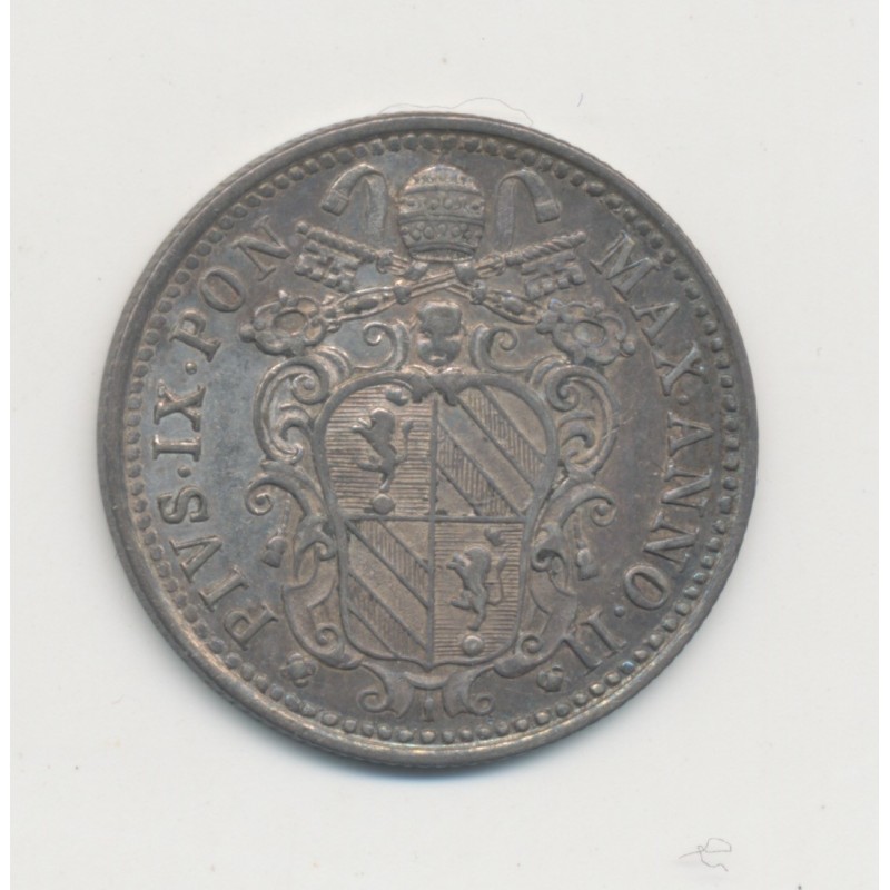 Vatican - 10 Baiocchi - 1847 R Rome - Pie IX - SUP