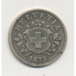 Suisse - 10 Centimes ( rappen ) - 1873 B Berne - TTB