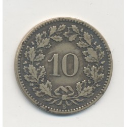 Suisse - 10 Centimes ( rappen ) - 1873 B Berne - TTB 2