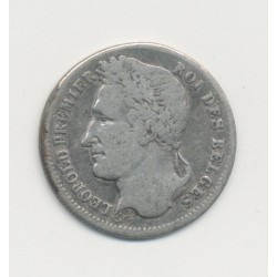 Belgique - 1/4 Franc 1834 Bruxelles - Léopold 1er - argent - TB/TB+