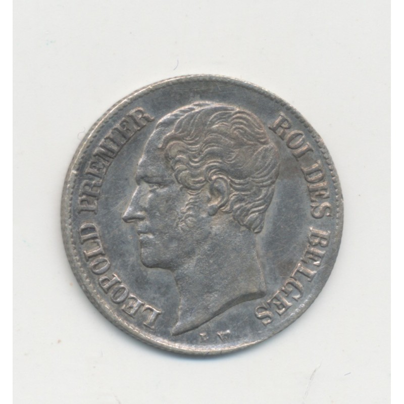 Belgique - 20 Centimes 1858 - Léopold 1er - argent - TTB