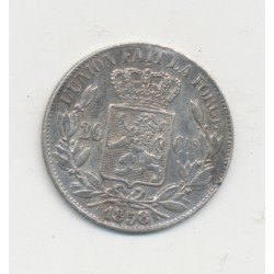 Belgique - 20 Centimes 1858 - Léopold 1er - argent - TTB 2