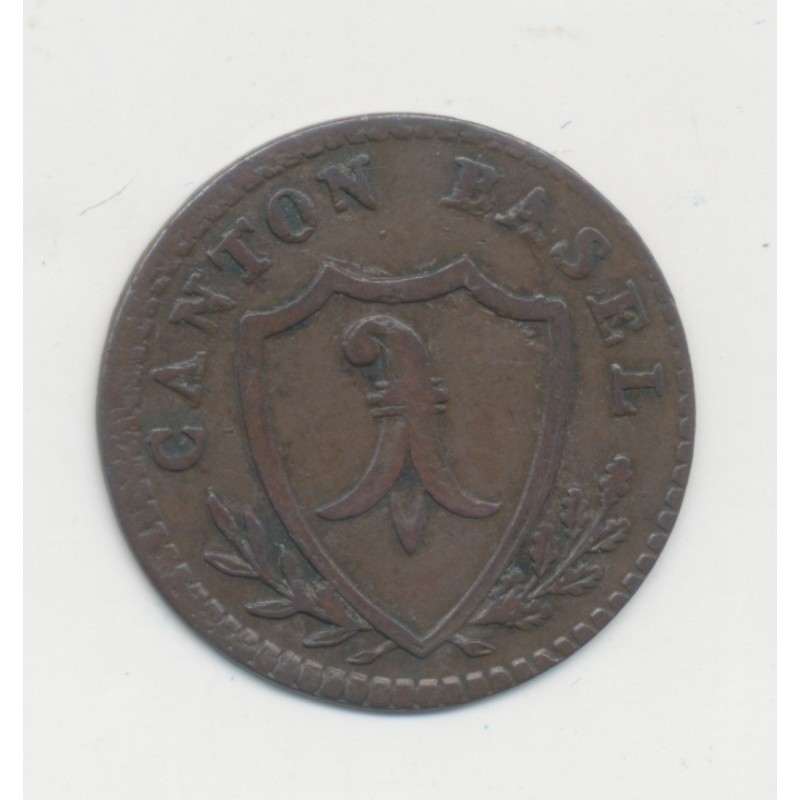 Suisse - 2 Rappen 1818 - Canton de Basel - TTB