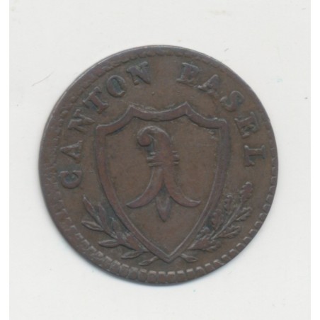 Suisse - 2 Rappen 1818 - Canton de Basel - TTB