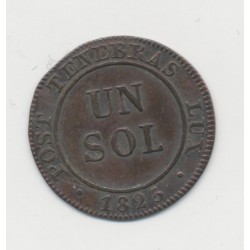 Suisse - 1 Sol 1825  - République de Genêve - TTB+