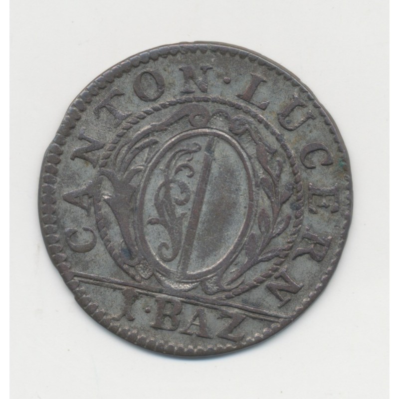 Suisse - 1batzen/10 Rappen 1806 - Canton de Lucerne - TTB