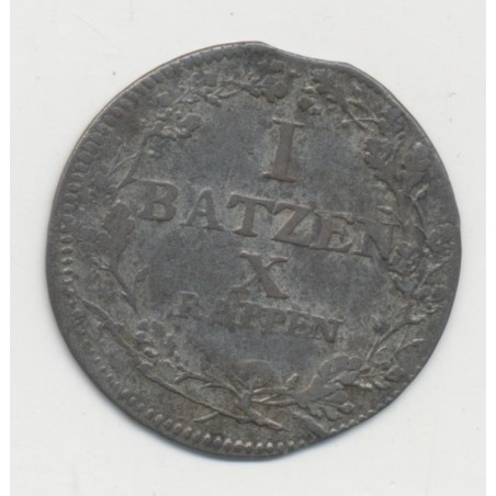 Suisse - 1batzen/10 Rappen 1807 - Canton de Lucerne - TTB