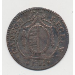 Suisse - 1batzen/10 Rappen 1811 - Canton de Lucerne - TTB