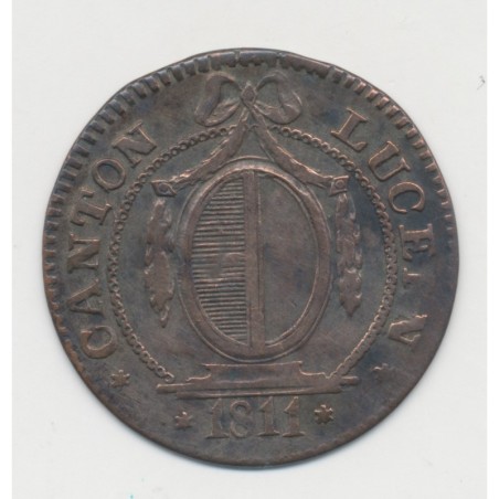 Suisse - 1batzen/10 Rappen 1811 - Canton de Lucerne - TTB