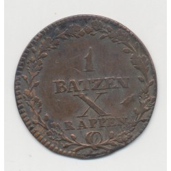 Suisse - 1batzen/10 Rappen 1811 - Canton de Lucerne - TTB 2