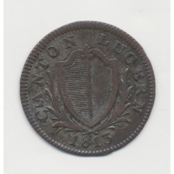 Suisse - 1/2 batzen/5 Rappen 1813 - Canton de Lucerne - TTB 2
