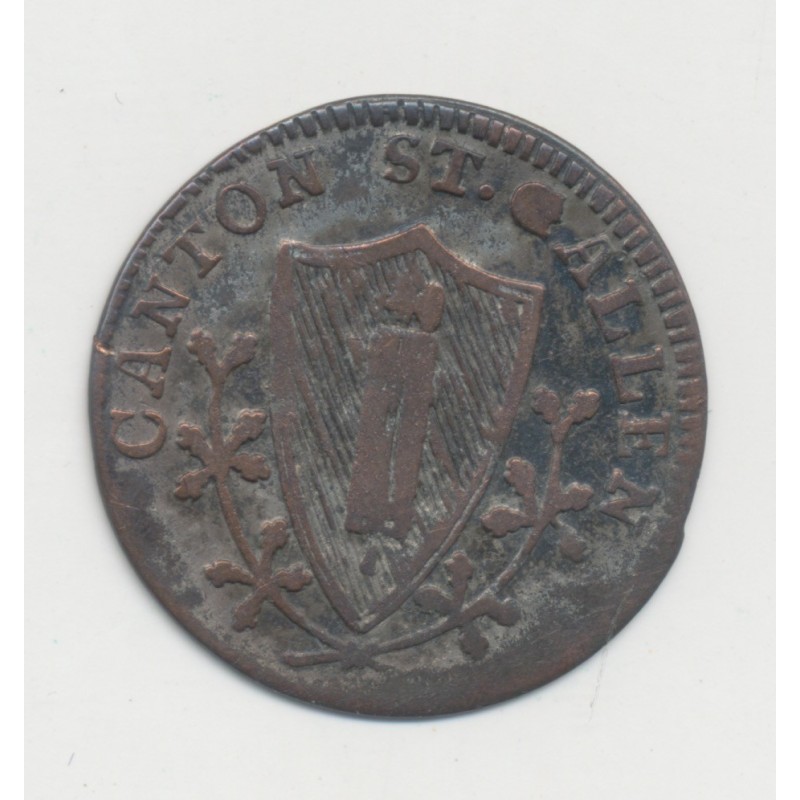 Suisse - 1/2 batzen 1815 - Saint-Gall - TB+