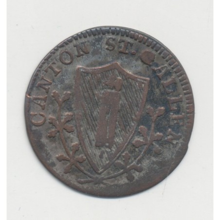 Suisse - 1/2 batzen 1815 - Saint-Gall - TB+