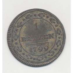 Suisse - 1 batzen 1799 - république helvétique - TB