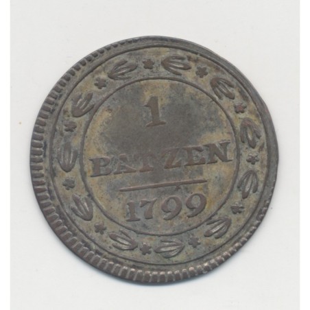 Suisse - 1 batzen 1799 - république helvétique - TB