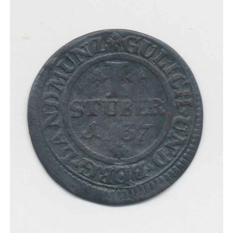 Allemagne - 1 Stuber 1737 - Julich-berg - billon - TB+