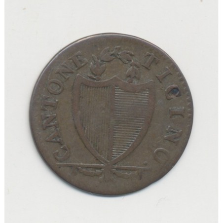 Suisse - 3 Soldi 1813 - Canton du Tessin - billon - TB