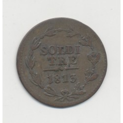 Suisse - 3 Soldi 1813 - Canton du Tessin - billon - TB 2