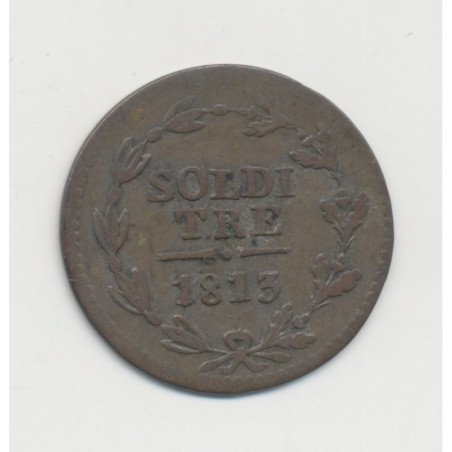Suisse - 3 Soldi 1813 - Canton du Tessin - billon - TB