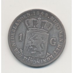 Hollande - 1 Gulden 1849 - Guillaume II - TB+ 2