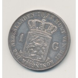 Hollande - 1 Gulden 1892 Utrecht - Wilhelmina - TTB+ 2