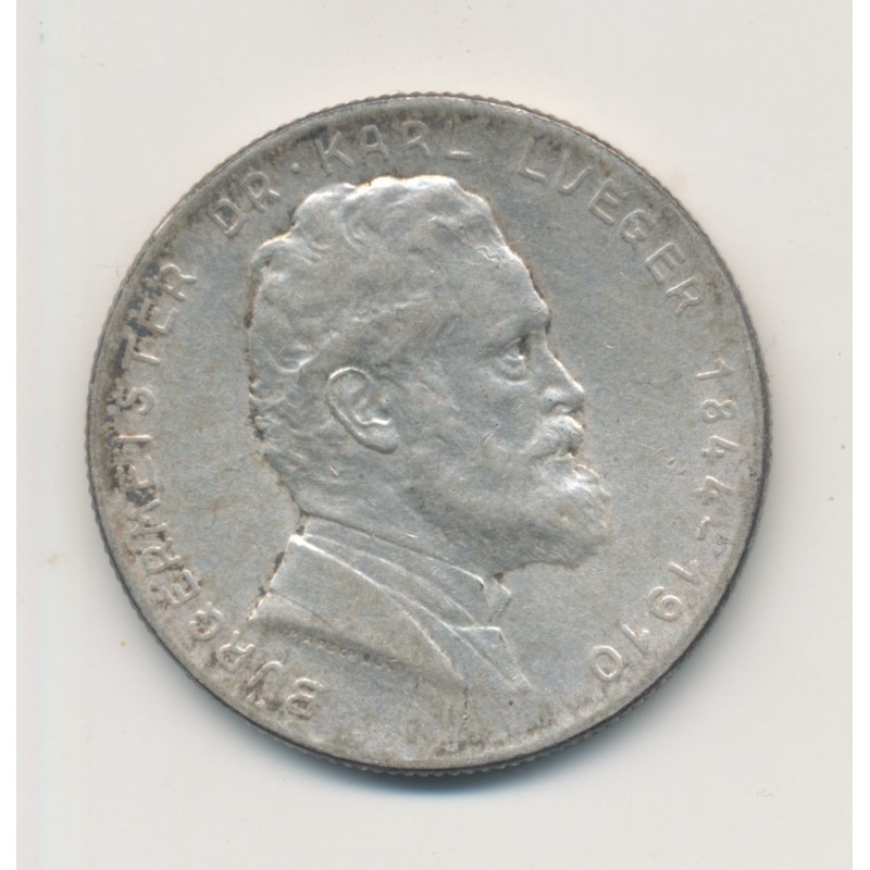 Autriche - 2 Shillings 1935 - Karl Lueger - argent - TTB
