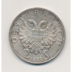 Autriche - 2 Shillings 1935 - Karl Lueger - argent - TTB 2