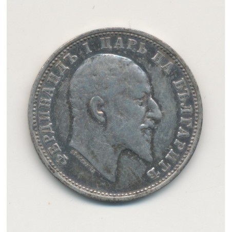 Bulgarie - 1 Leva 1910 - Ferdinand I - argent - TB/TTB