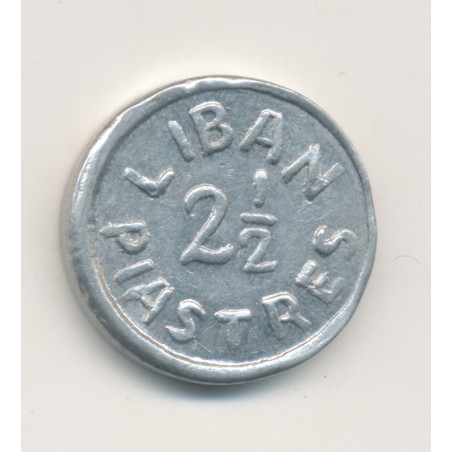 Liban - 2 1/2 Piastres - ND - alu - SUP 