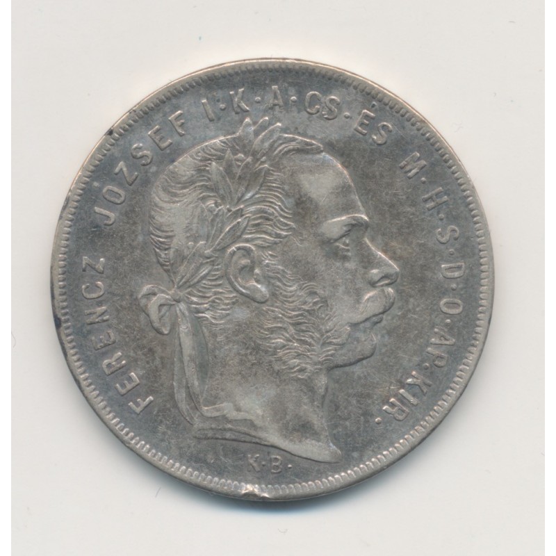 Hongrie - 1 Florin 1879 Vienne - argent - TTB+