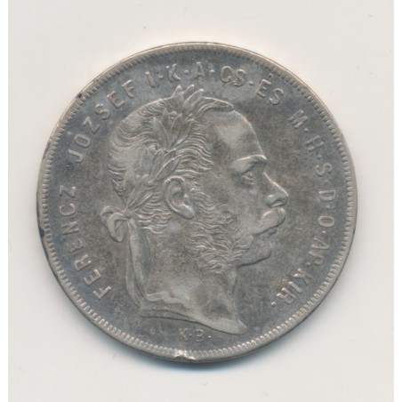 Hongrie - 1 Florin 1879 Vienne - argent - TTB+