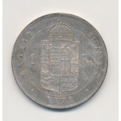 Hongrie - 1 Florin 1879 Vienne - argent - TTB+ 2