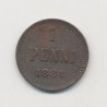 Finlande - 1 Penni 1884 - Alexandre III - TTB+