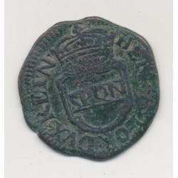 Italie - 3 Tornesi 1648 - Naples - Henri de Lorraine - cuivre - TB