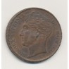 Monaco - 5 centimes 1837 MC - grosse tête - Honoré V - TTB+