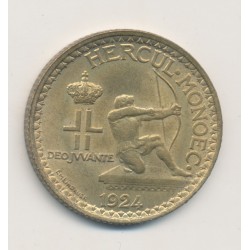 Monaco - 2 Francs 1924 Poissy - Louis II - SUP 2