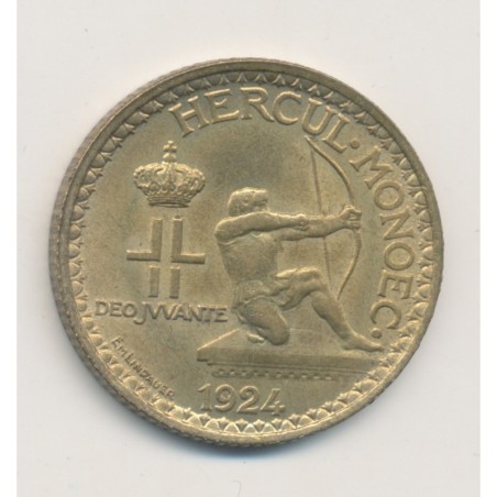 Monaco - 2 Francs 1924 Poissy - Louis II - SUP
