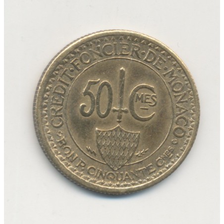 Monaco - 50 Centimes 1924 Poissy - Louis II - TTB+