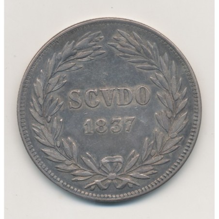 Vatican - 1 Scudo 1837 R - Gregoire XVI - argent - TTB+