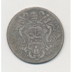 Vatican - Testone 1773 - Clement XIV - argent - TB