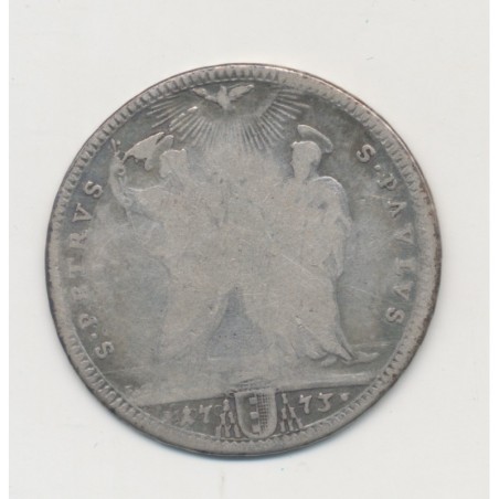 Vatican - Testone 1773 - Clement XIV - argent - TB