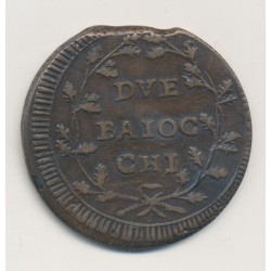Italie - 2 Baiocchi - ND - République romaine - cuivre - TTB 2
