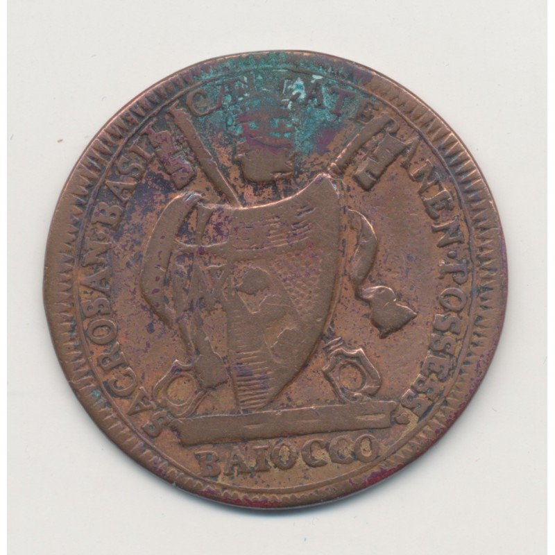 Vatican - 1 Baiocco 1801 Rome - Pie VII - TB+