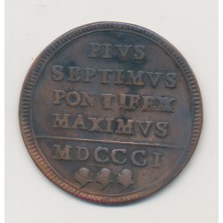 Vatican - 1 Baiocco 1801 Rome - Pie VII - TB+ 2