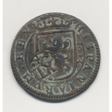 Espagne - 12 maravédis sur 8 maravédis - Philippe IV - 1613 - TTB+