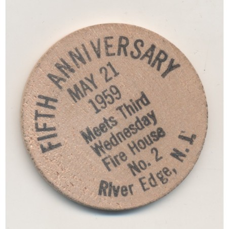 Etats-Unis - Wooden nickel - 21 mai 1959 - en bois - TTB