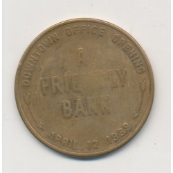 Etats-Unis - Jeton vintage - Wabeek state bank - 1939 - laiton - TB  2